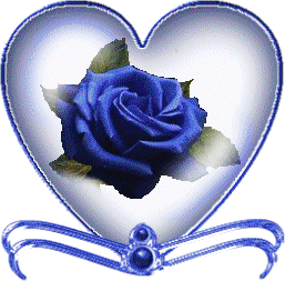 Gif animé coeur fleur